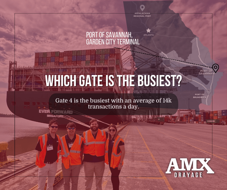 AMX team visits georgia ports authority garden city west terminal