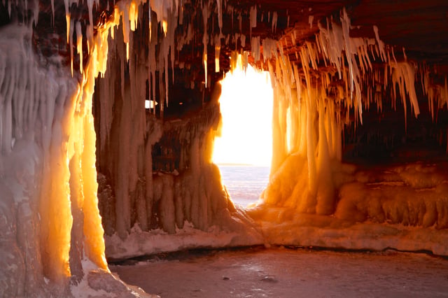Apostle Islands National Lakeshore Ice Caves, Bayfield, Wisconsin