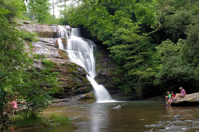 Secret falls nantahala national forest, north carolina