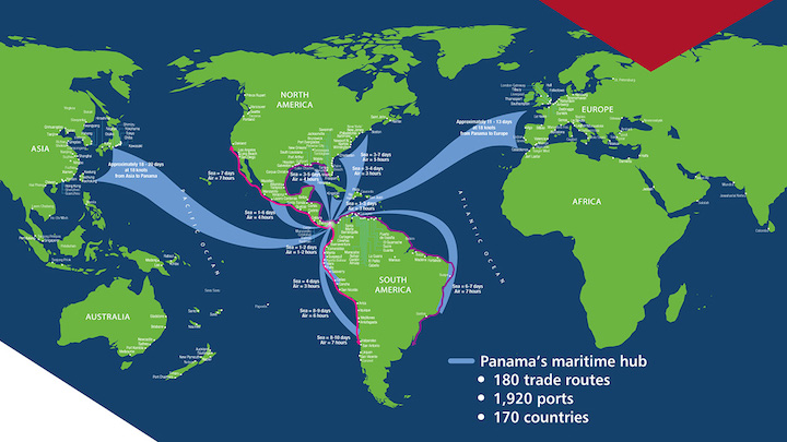 panama canal connects trade routes american journal of transportation